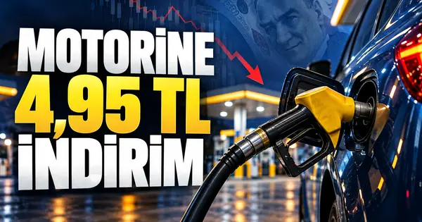 Motorine 4,95 TL indirim ve güncel akaryakıt fiyatları